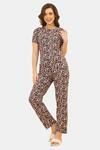 Amante Full Length Pyjama Bottom - Graphite Floral Print — thumbnail 5